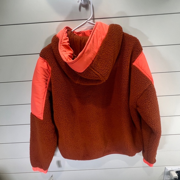 Free People FP Movement Lead the Pack 1/2 zip Pullover Neon Coral XS - Picture 2 of 11